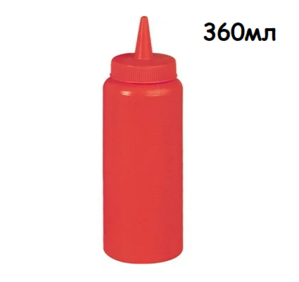 Бутылка для соусов FoREST 503601 красная, 360мл