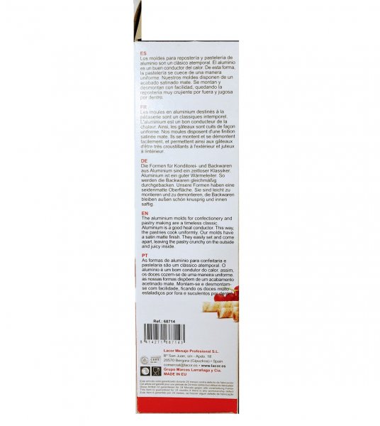 Форма для бисквита (разборная) Lacor 68714 (d24см,h7см,2.8л)