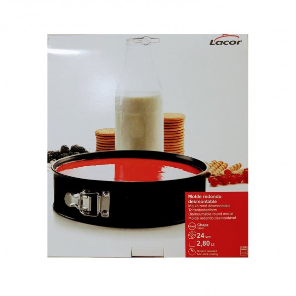 Форма для бисквита (разборная) Lacor 68714 (d24см,h7см,2.8л)