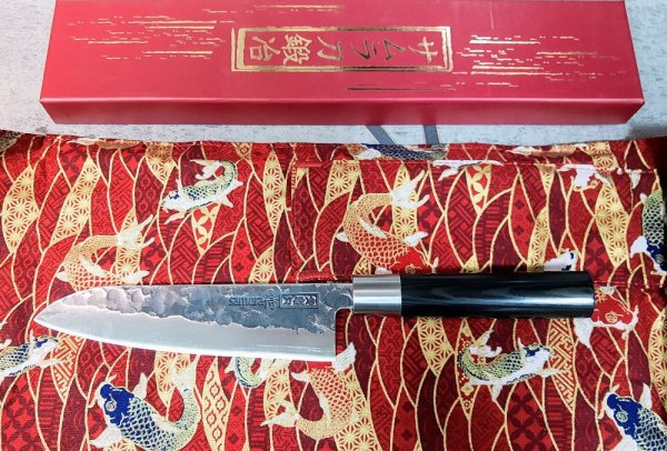 Нож кухонный Samura Blacksmith SBL-0095 Сантоку, 182мм