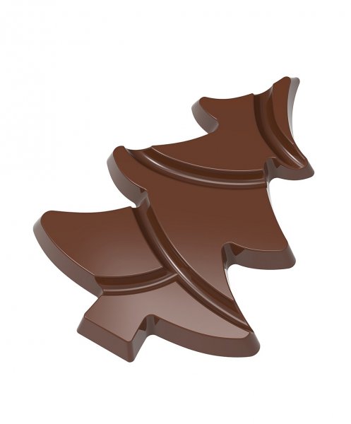 Форма для шоколаду "ялинка" Chocolate World 12008 CW (139x103x12мм) 