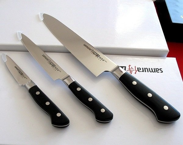Набір з 3-х кухонних ножів "Кухарська трійка" Samura Pro-S SP-0220 
