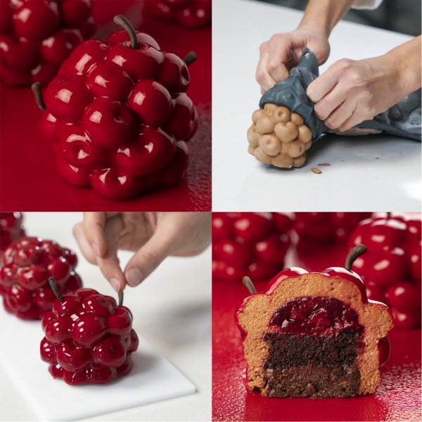 Силиконовая форма "Мини вишни" Mini Cherry by Dinara Kasko (d60мм,150мл,4шт)