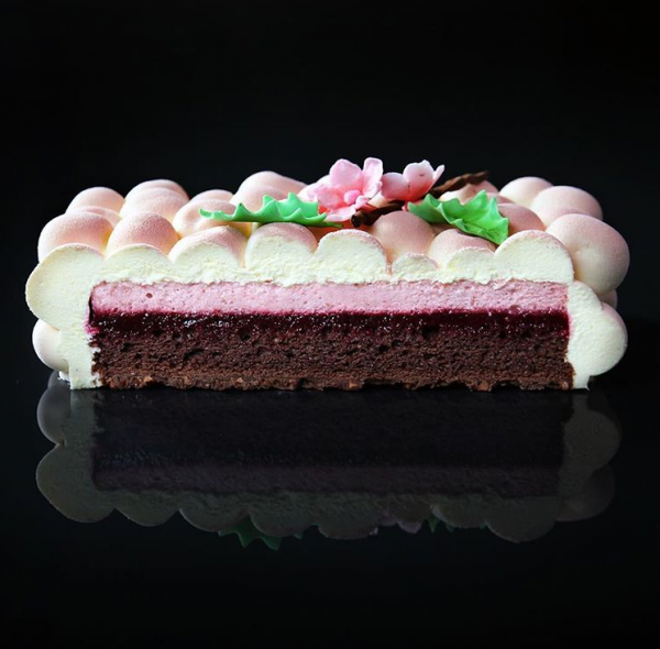Силиконовая форма "Вишни" Cherry Cake by Dinara Kasko (175x175мм,h50мм,1400мл)