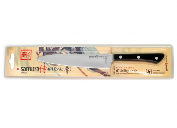 Нож кухонный Samura HARAKIRI SHR-0023B универсальный, 150мм