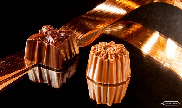 Форма для шоколада "Орнамент" Chocolate World 1788 CW (30x30мм,h19мм,12гр)