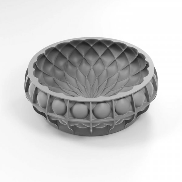 Силиконовая форма Dahlia Cake by Dinara Kasko (d200мм,h65мм,1300мл)