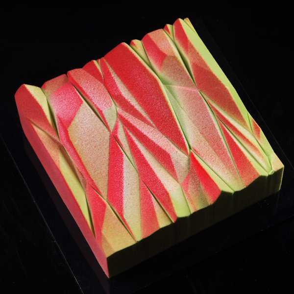 Силіконова форма Stripes Cake by Dinara Kasko (180x180мм,h60мм,1500мл)