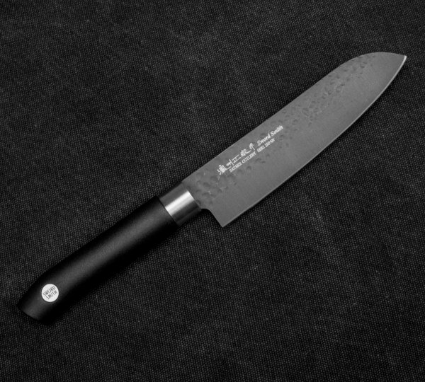 Кухонний ніж Сантоку Satake Swordsmith Black 805-728, 150мм
