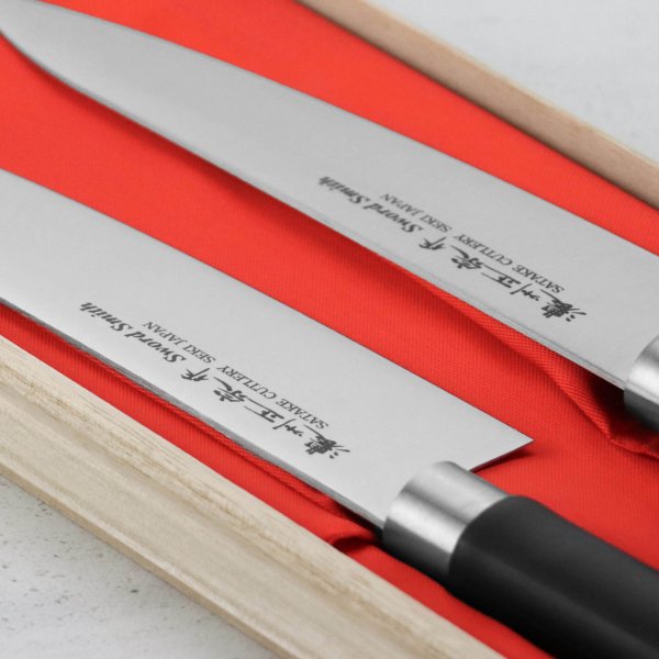 Набор из 2-х кухонных ножей Satake Swordsmith HG8325W (803-212,803-229)