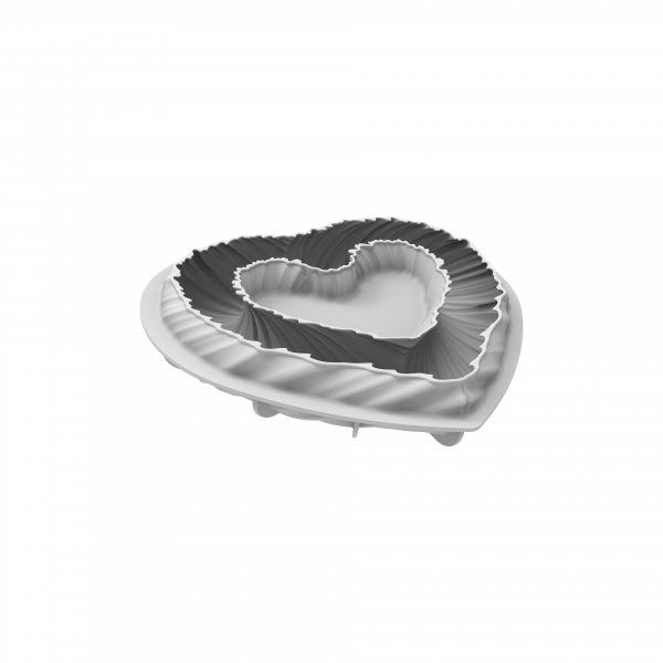 Форма силіконова "Серце" Silikomart HEARTBEAT (250x220мм,h52мм,1250мл)