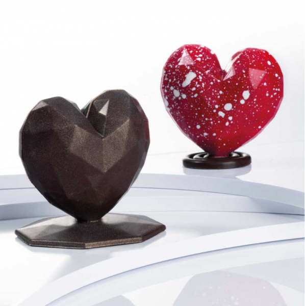 Форма для шоколаду Martellato Diamond Heart MA3015 (70x66мм,h20мм,17гр)