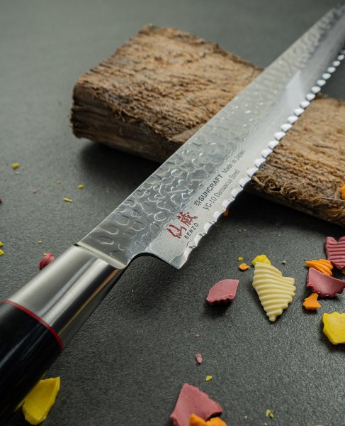 Кухонный нож Suncraft Senzo Classic SZ-14 для хлеба, 22см