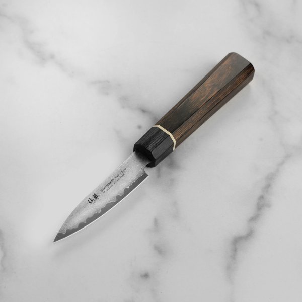 Кухонный нож Suncraft Senzo Black BD-01 овощной, 8см
