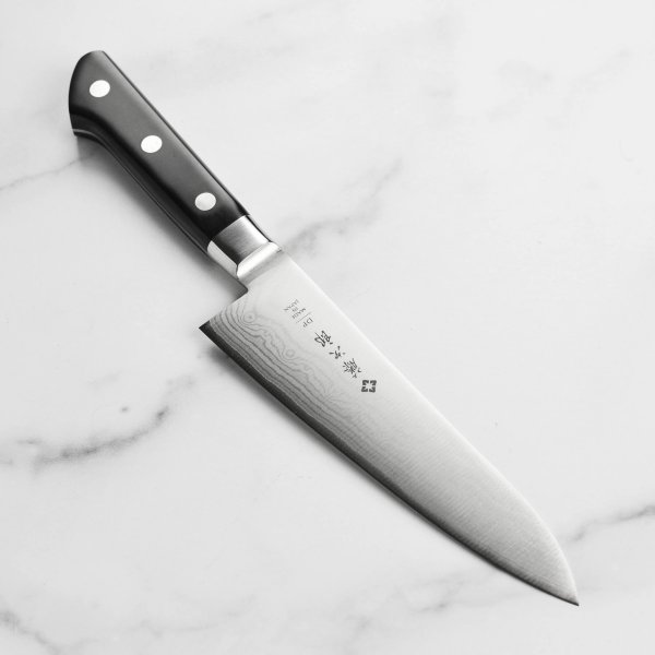 Нож Поварской Шеф Tojiro DP Damascus F-654, 18см 