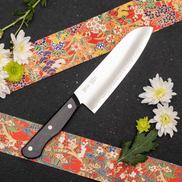 Кухонный нож Сантоку Suncraft Senzo Entree EN-02, 16.7см