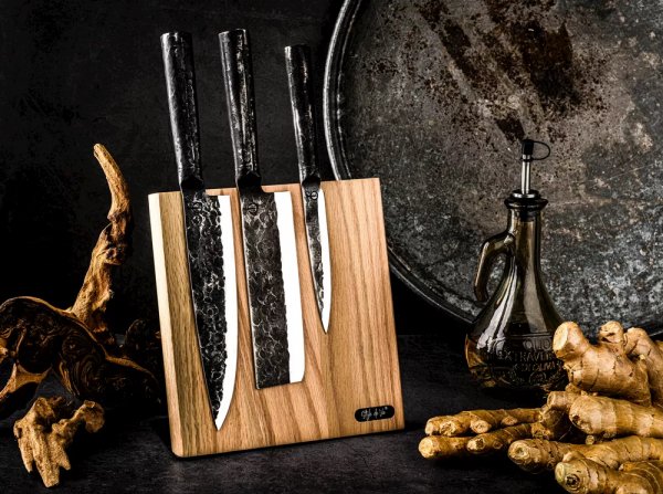 Тримач ножів магнітний Style de Vie MagnStanOak, дуб (22см,h23cм,10см)