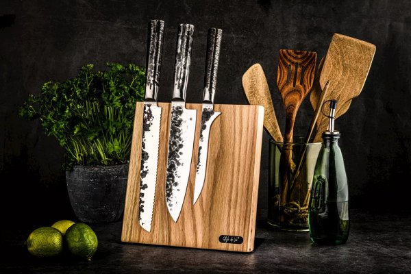 Тримач ножів магнітний Style de Vie MagnStanOak, дуб (22см,h23cм,10см)