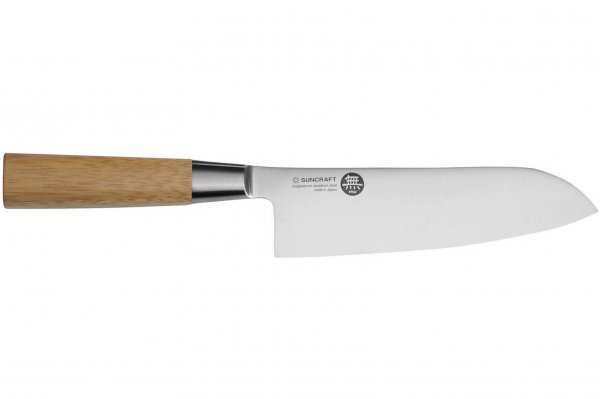 Кухонный нож Suncraft MU Bamboo MU-03 Сантоку, 16.7см