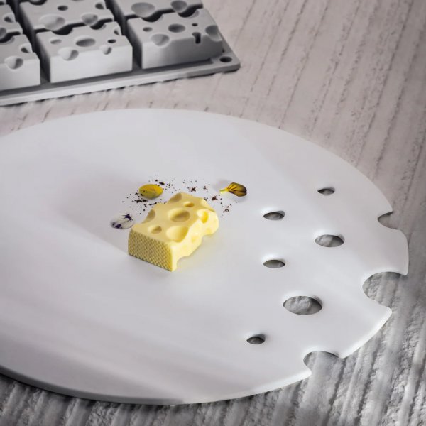 Силиконовая форма "сыр" Pavoni GG038 Gruyere (50x31мм,h18мм,22мл)