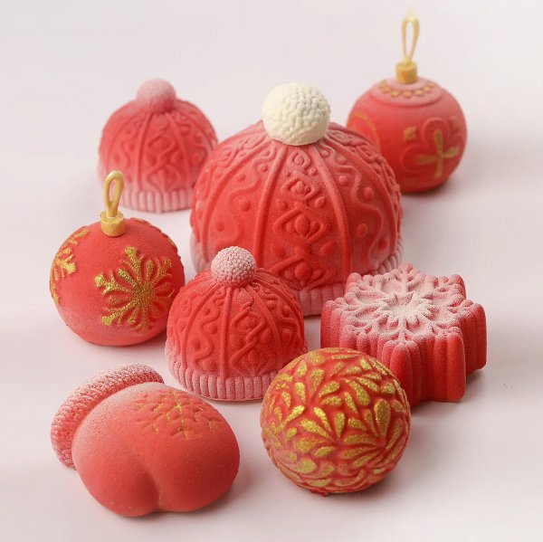 Силіконова форма Snowflake Mini by Dinara Kasko (d80мм,h35мм,120мл)