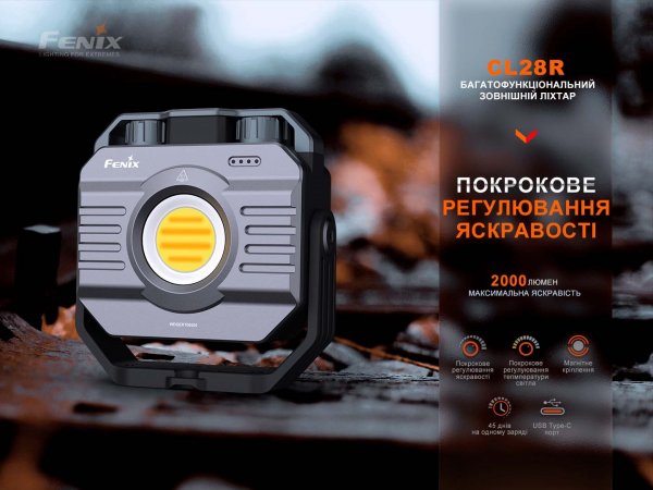 Фонарь с функцией Powerbank Fenix ​​CL28R (2000лм,10000mAh)