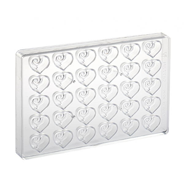 Форма для шоколаду Martellato 21MA1962 Heart Braid (31x27мм,h14мм,8гр)