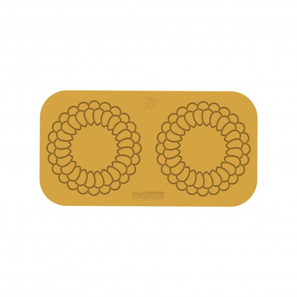 Силіконова форма для декору Silikomart MANDALA (d140мм,h1.7мм,2шт)