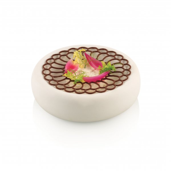 Силіконова форма для декору Silikomart MANDALA (d140мм,h1.7мм,2шт)