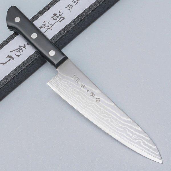 Нож Поварской Шеф Tojiro Basic Damascus F-332, 18см 