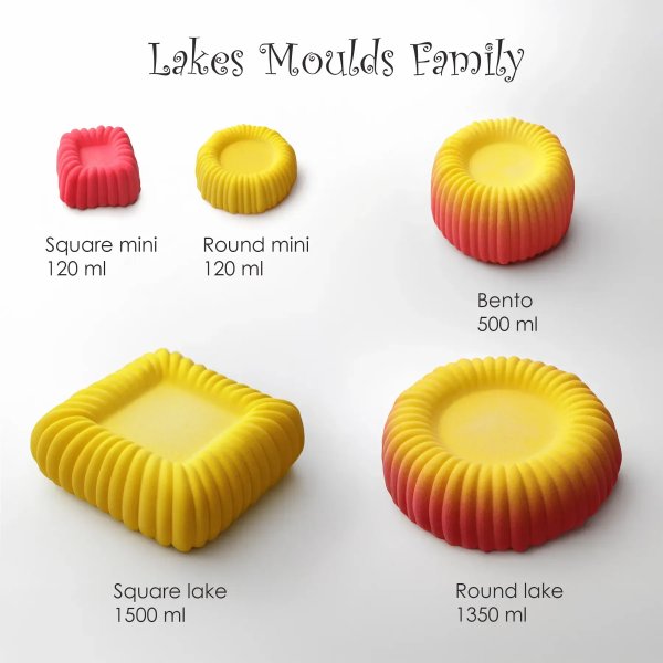 Силіконова форма Lake Square Mini by Dinara Kasko (65x65мм,h40мм,120мл)