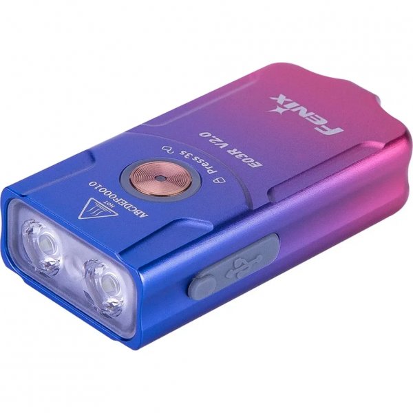 Ліхтар наключний Fenix E03R V2.0 Nebula, бузковий E03RV20PUR