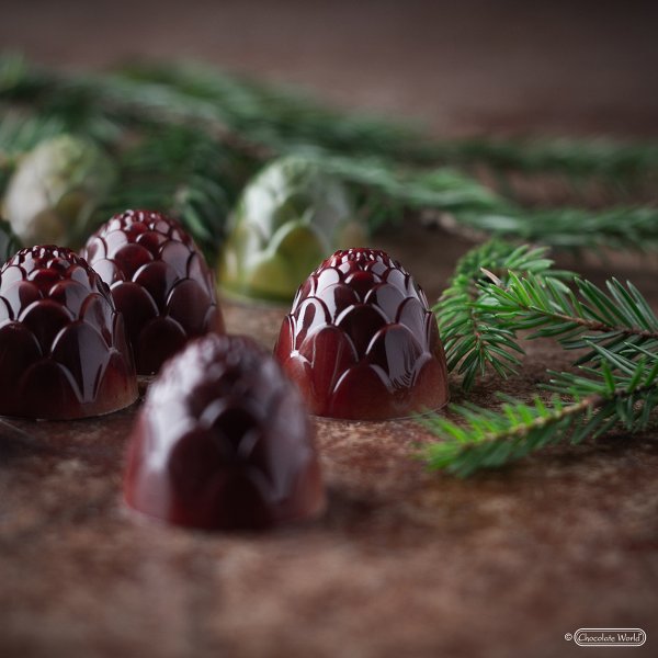 Форма для шоколада "Шишка" Chocolate World 12128 CW (d28мм,h23мм,11гр)