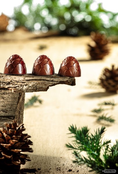 Форма для шоколада "Шишка" Chocolate World 12128 CW (d28мм,h23мм,11гр)