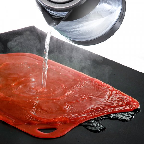 Дошка кухонна Samura Fusion SF-02R, червона (380x250x2мм)