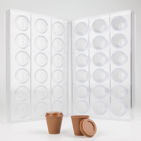 Набір форм для шоколаду "чашка кави" Martellato MA1073 Barista