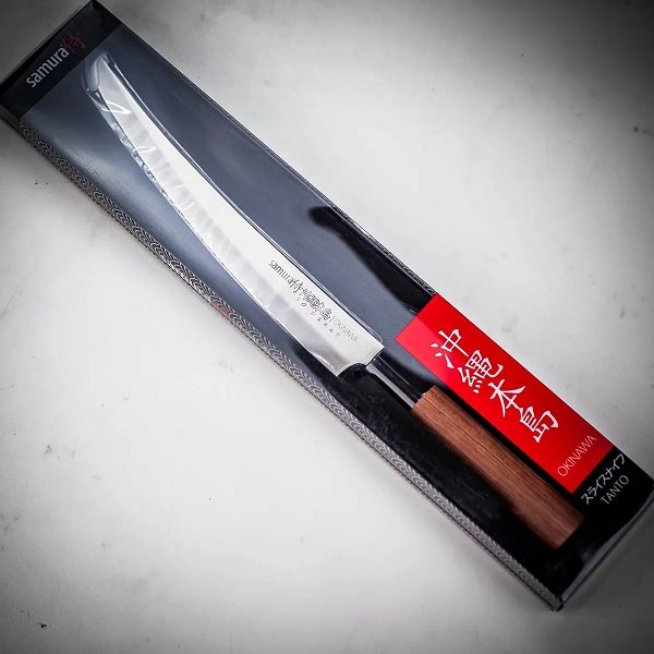 Ніж кухонний слайсер Samura Okinawa Tanto SO-0146T, 230мм