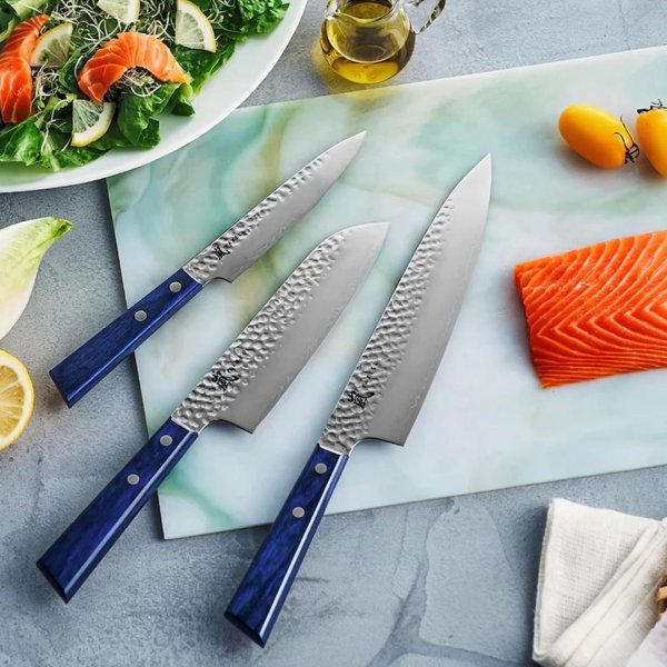 Кухонный нож Yaxell BLUE BREEZE 34602 универсальный, 120мм