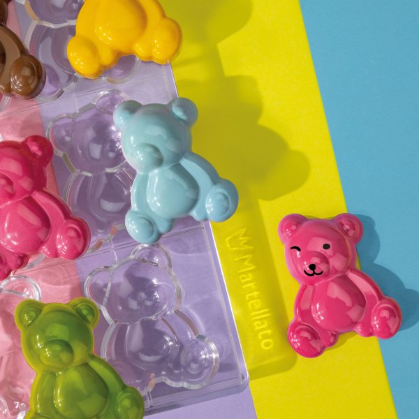 Форма для шоколада "медвежонок" Martellato MA6104 Mallow (80x64мм,h22мм,56гр)