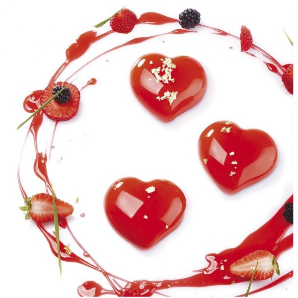 Силиконовая форма "Сердца" Pavoni PASSION PX4305S (71x66мм,h38мм,100мл)