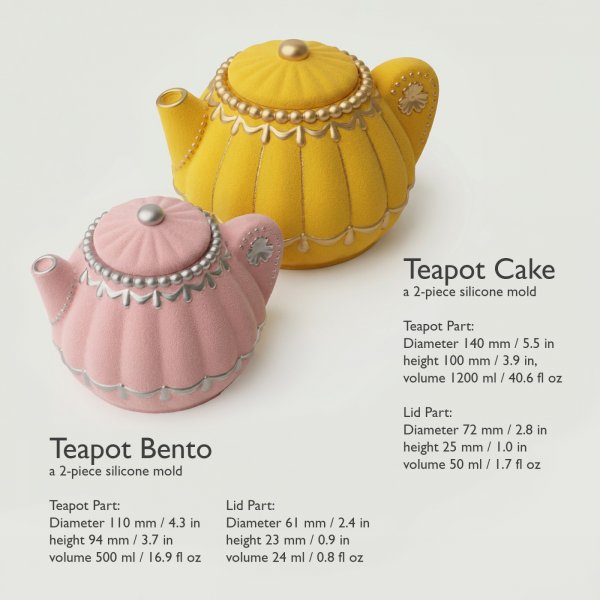 Силіконова форма торт Teapot Cake by Dinara Kasko (d140мм,h125мм,1250мл)