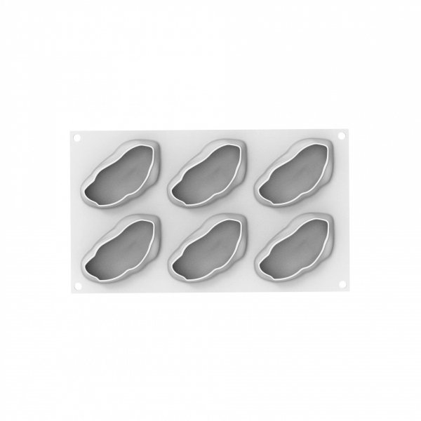 Форма силиконовая "фисташка" Silikomart PISTACCHIO 120 (99х56мм,h40мм,120мл)