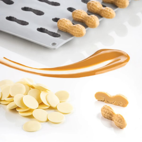 Силіконова форма "арахіс" Pavoni GG014 Peanut (47x19мм,h16мм,7мл)