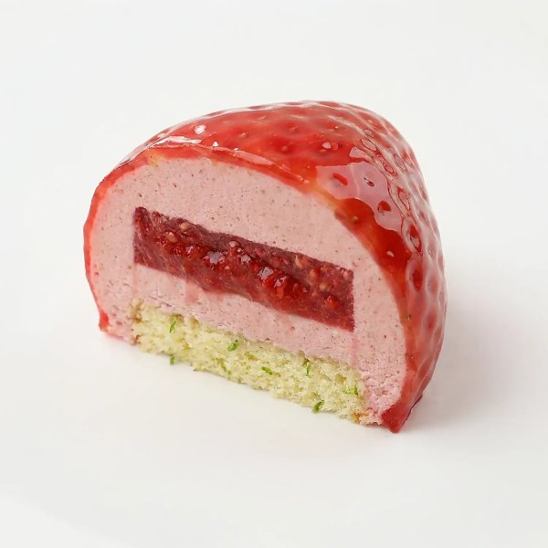 Силіконова форма "полуниця" Strawberry by Dinara Kasko (74х64мм,h54мм,130мл)