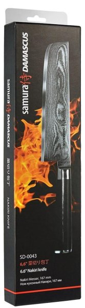 Нож кухонный Накири Samura Damascus SD-0043, 167мм