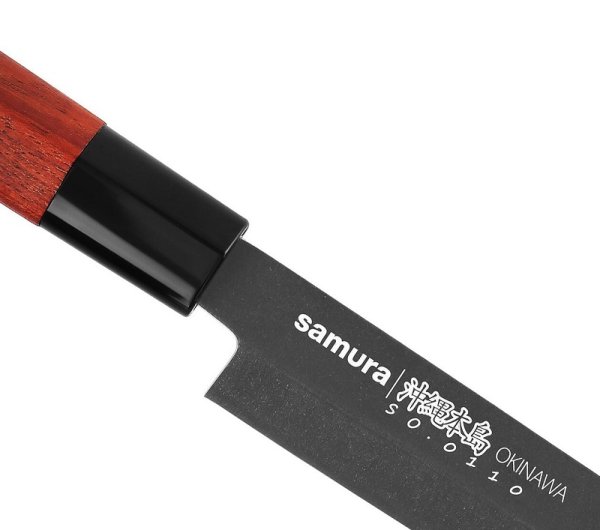 Нож кухонный Янагиба Samura Okinawa Stonewash SO-0110B, 240мм