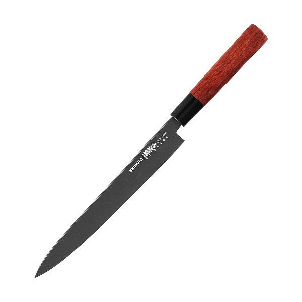 Нож кухонный Янагиба Samura Okinawa Stonewash SO-0110B, 240мм
