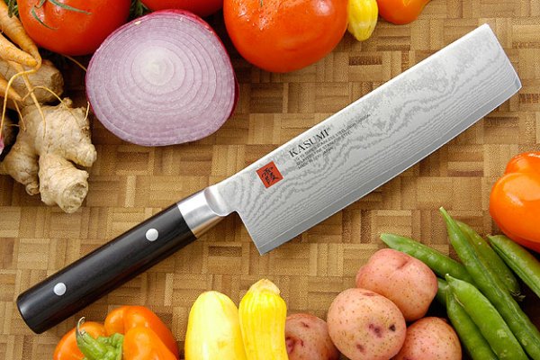 Нож Накири Kasumi Damascus 84017, 180мм