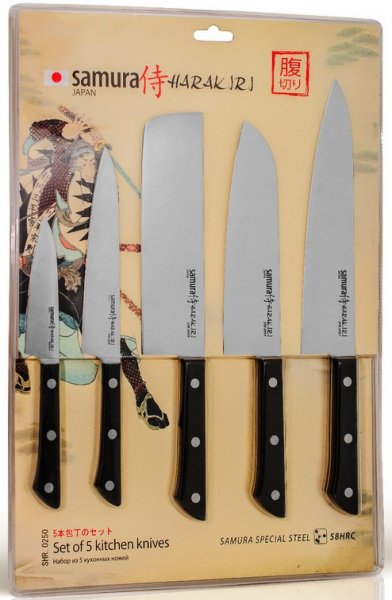 Набір з 5 ножів Samura Harakiri SHR-0250B 