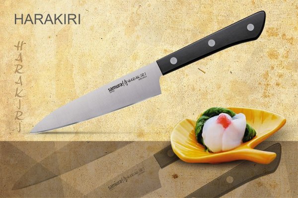 Нож кухонный Samura HARAKIRI SHR-0021B универсальный, 120мм